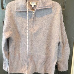& OTHER STORIES Lilac Wool Oversized Half
Zip Sweater